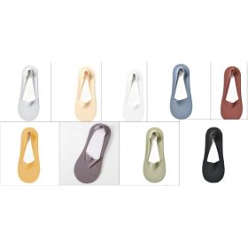 Women's Fashion Silicone Non-slip Shallow Boat Socks (Option: Set-One size)