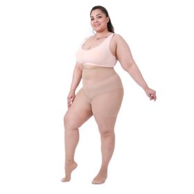 6 Pairs Plus Size Tights For Women (Option: NUDE-XL)