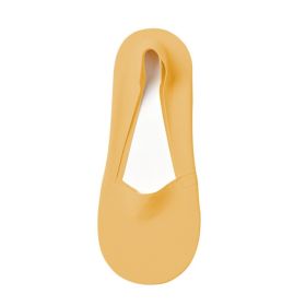 Women's Fashion Silicone Non-slip Shallow Boat Socks (Option: Yellow-One size)